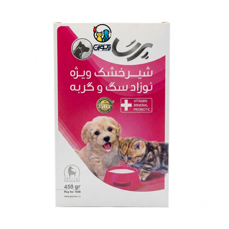 شیر خشک نوزاد سگ و گربه پرسا ۴۵۰ گرم Persa Puppies & Kittens milk replacer– 450g