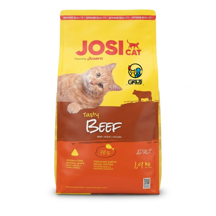 غذا خشک گربه جوسی کت طعم گوشت گاو ۱.۹۰۰ کیلوگرم JosiCat Dry Cat Food with Beef – 1.9kg