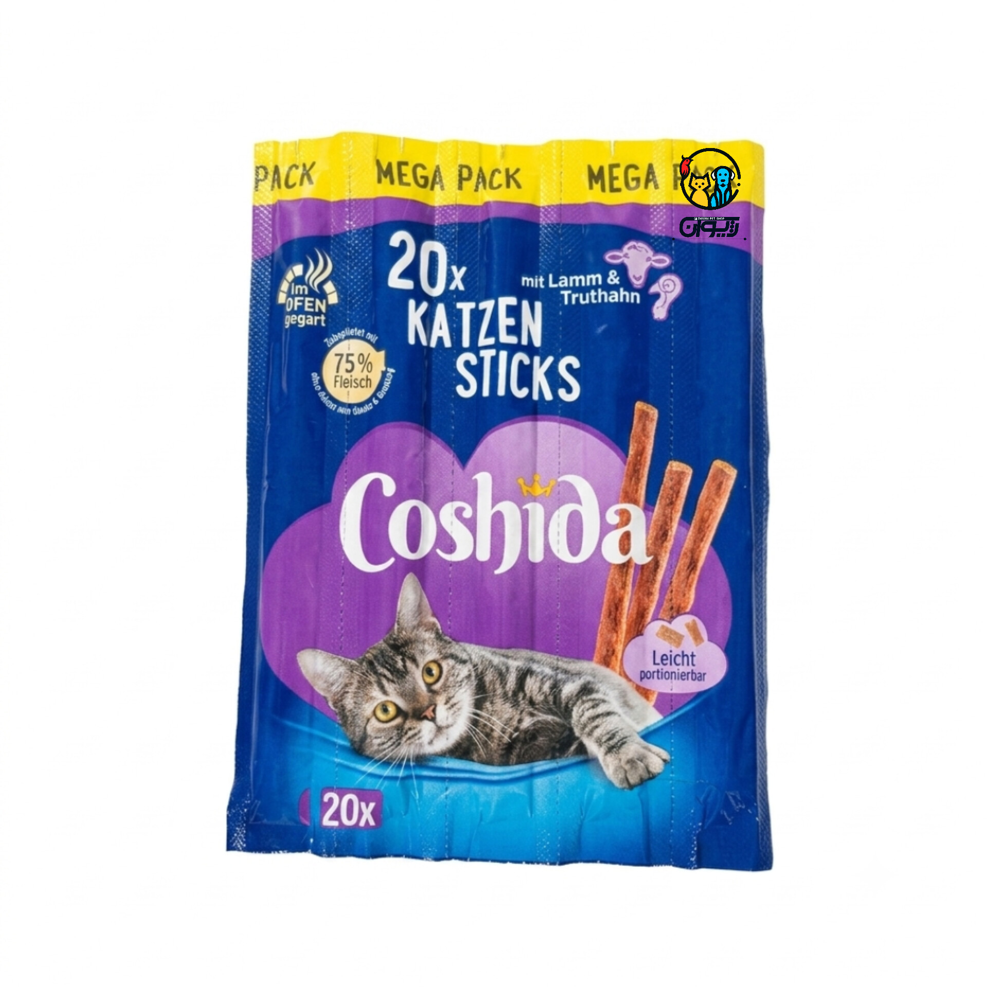 تشویقی مدادی گربه کوشیدا طعم بره و بوقلمون یک عددی Coshida cat stick