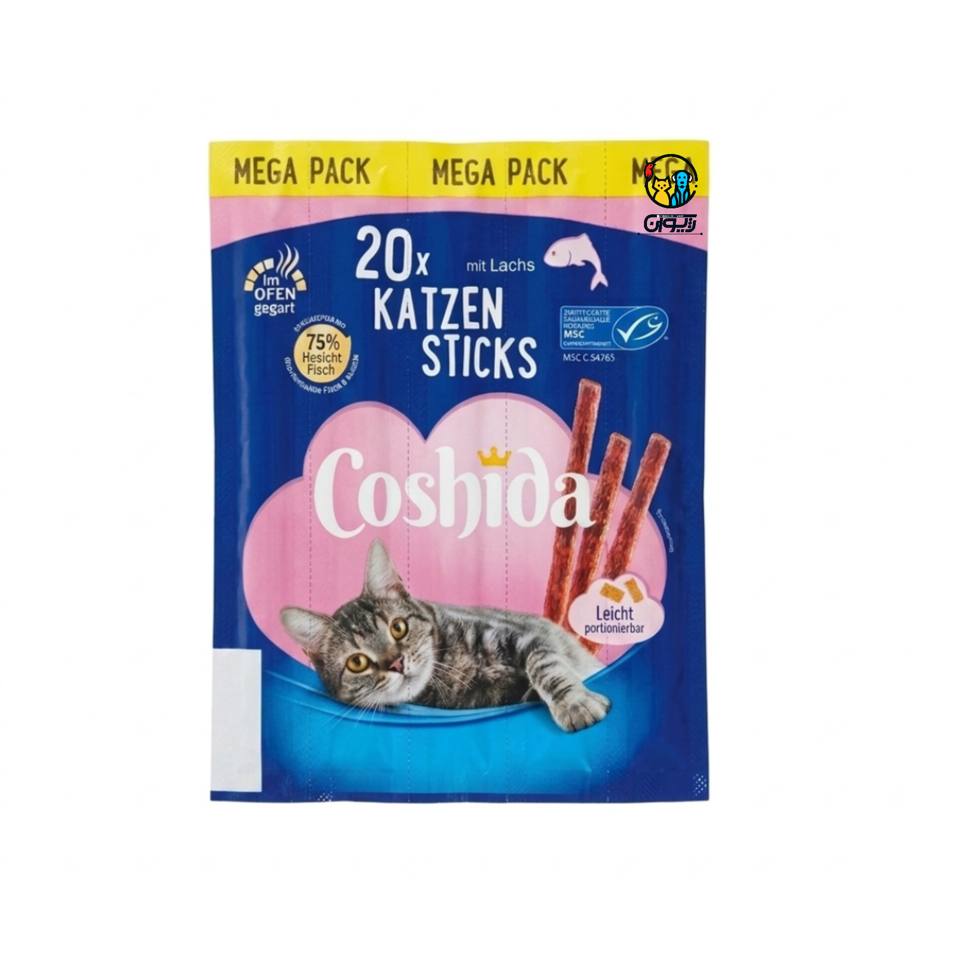 تشویقی مدادی گربه کوشیدا طعم ماهی یک عددی Coshida cat stick