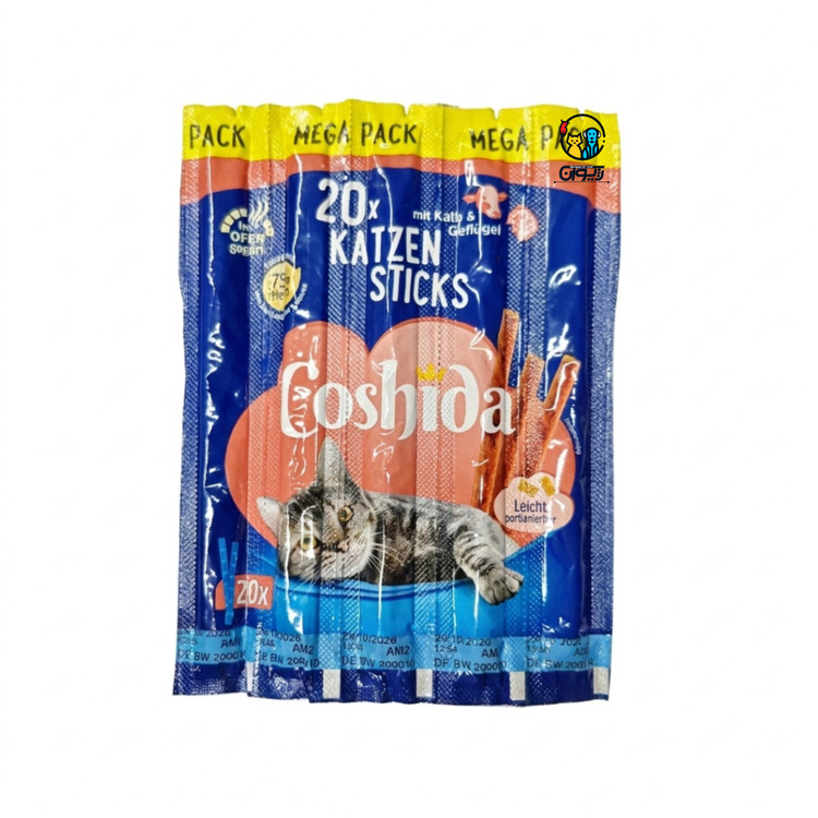 تشویقی مدادی گربه کوشیدا طعم مرغ و گاو یک عددی Coshida cat stick