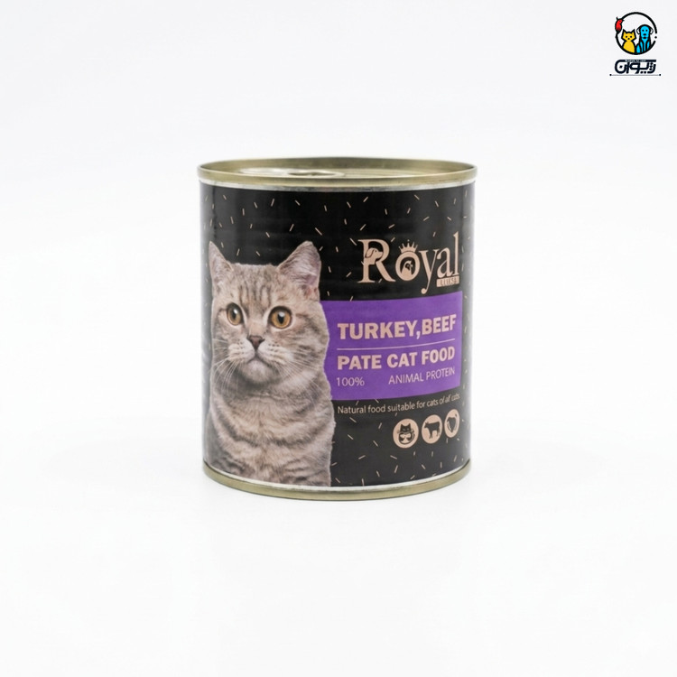 کنسرو گربه رویال کوکو طعم گاو و بوقلمون ۸۰۰ گرم .Royal Coco Beef & Turkey Cat wet Food 800g
