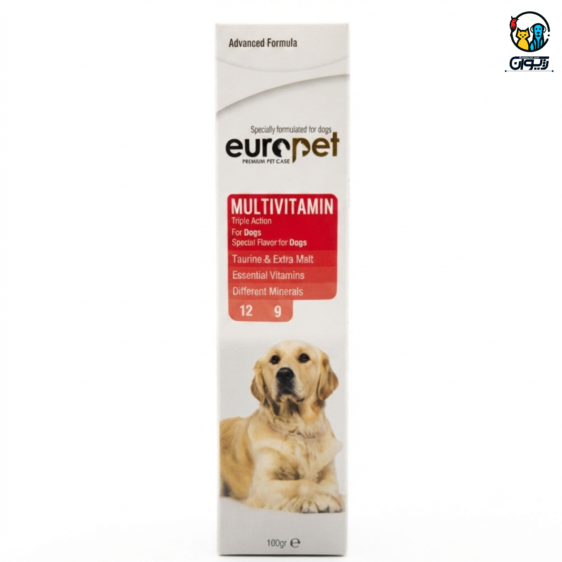 خمیر مولتی ویتامین و مینرال سگ یوروپت Europet Multivitamin & mineral Paste for dogs
