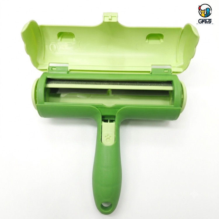 پرزگیر دائمی فرش و مبل مخزن دار طرح قورباغه Lint & Fur Remover with Storage Container
